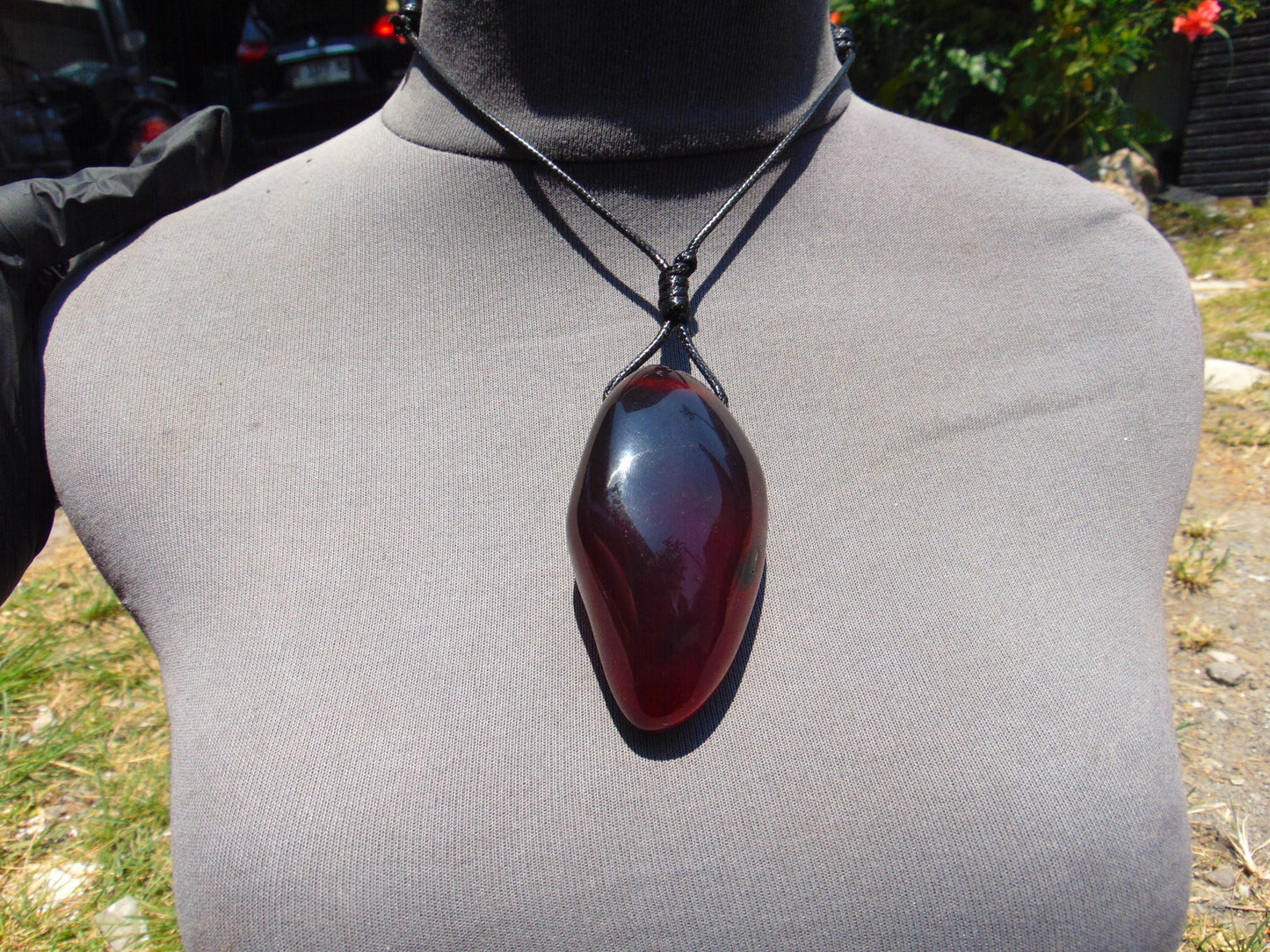 54 gr Pendant Indonesian Purple Blue Amber for Healing A44