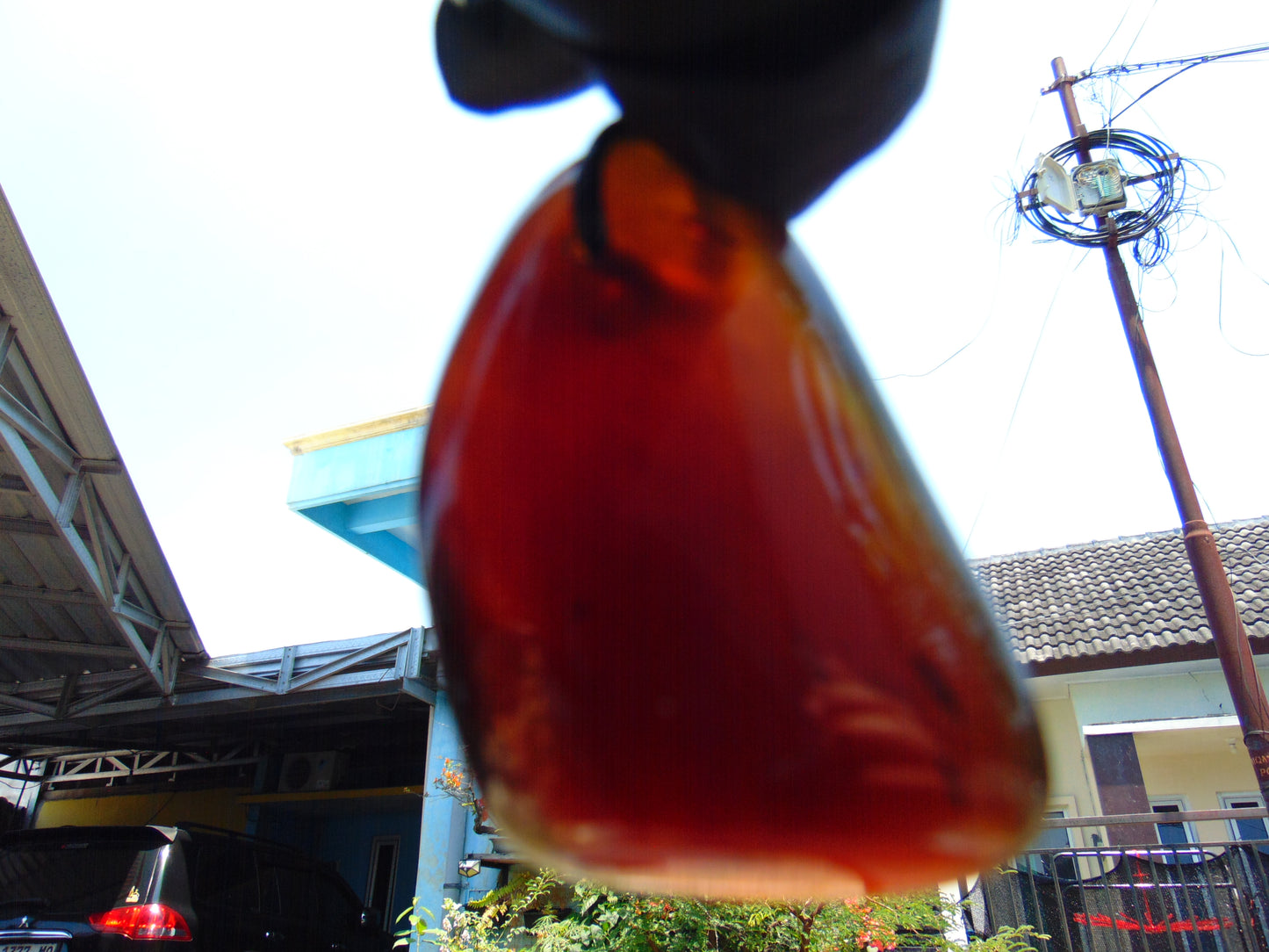 24.73 gr Pendant Indonesian Purple Blue Amber for Healing N3