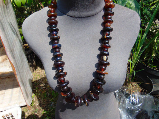 158 gram Small Beads Combination Necklace Indonesian Red Amber for Healing NK4