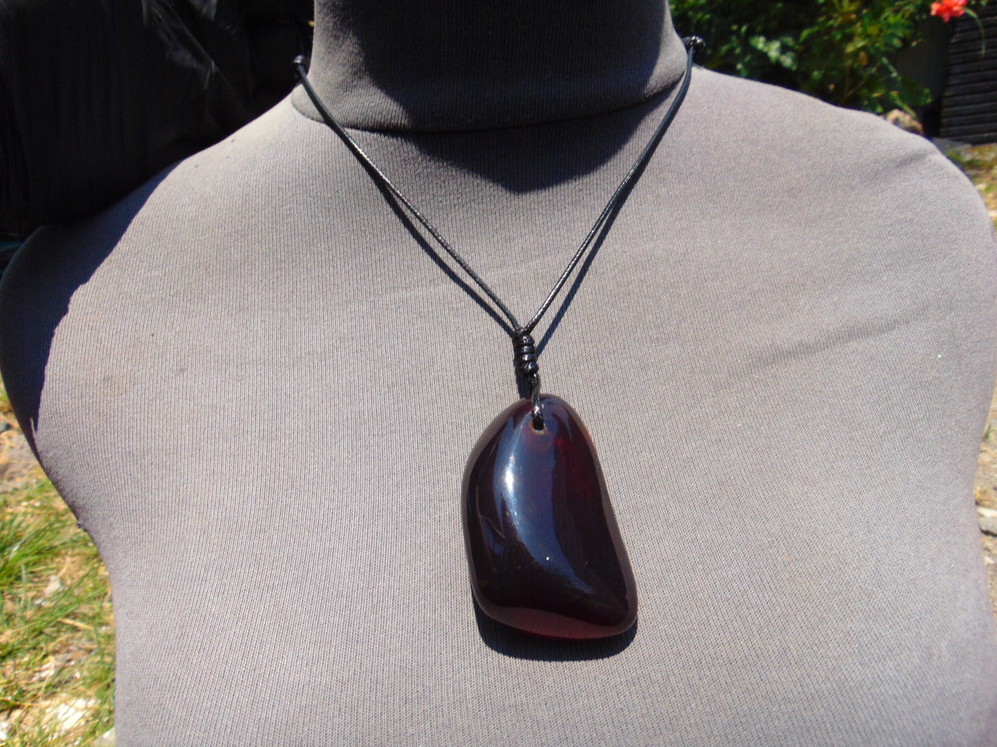 24.73 gr Pendant Indonesian Purple Blue Amber for Healing N3