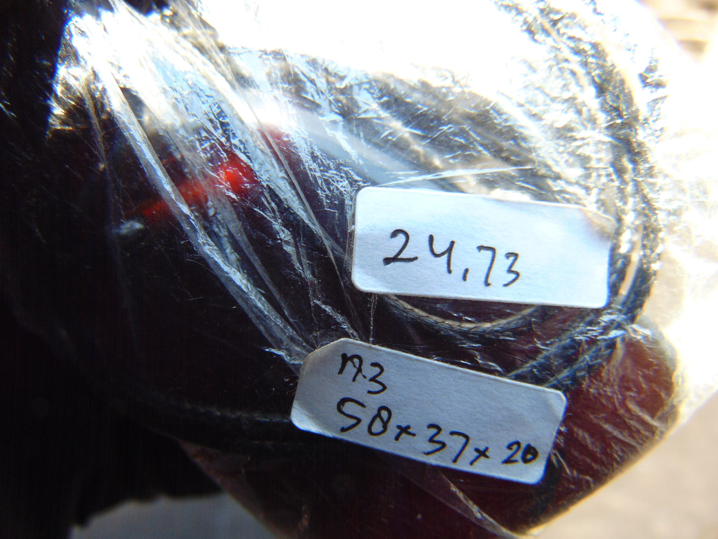 24.73 gr Pendant Indonesian Purple Blue Amber for Healing N3