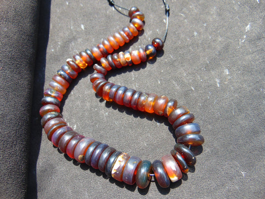 79 gram Small Beads Combination Necklace Indonesian Amber for Healing NE25