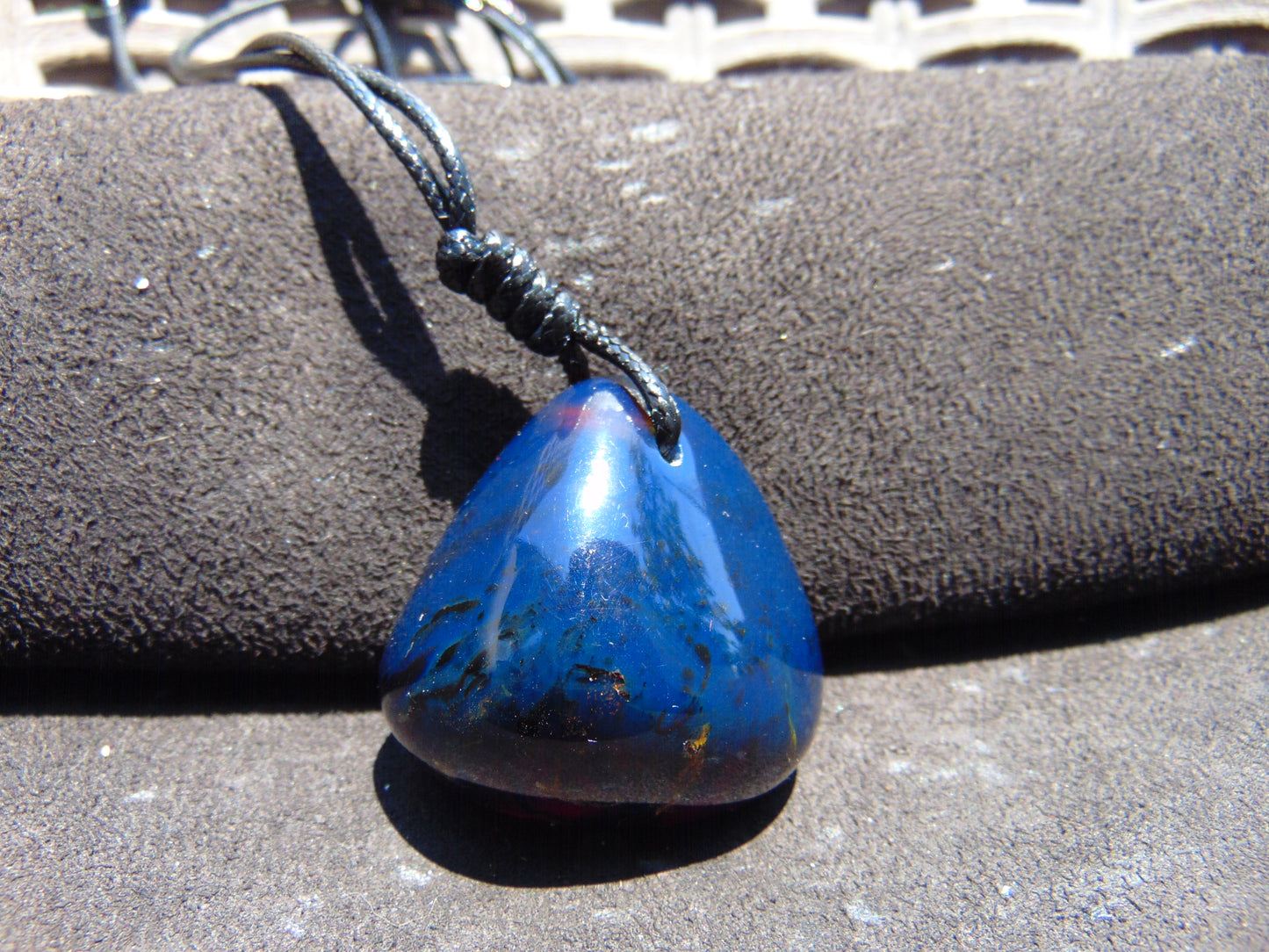 17 gr Pendant Indonesian Blue Amber for Healing PDN362