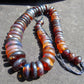 78 gram Small Beads Combination Necklace Indonesian blue Red Amber for Healing NE27