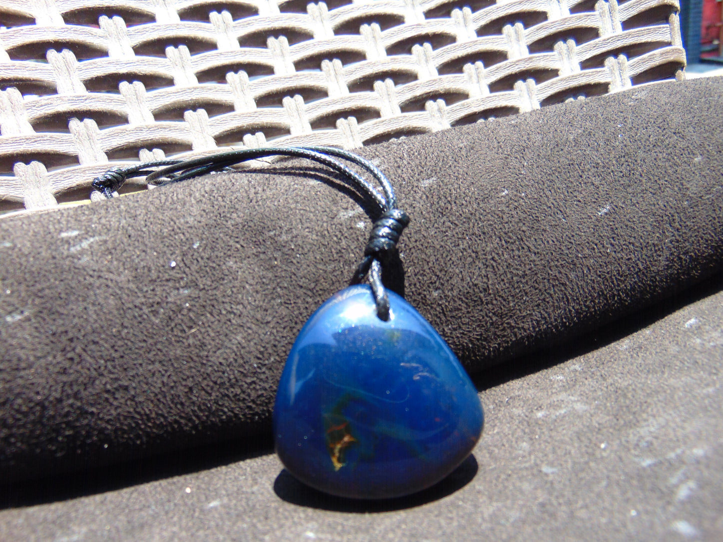17 gr Pendant Indonesian Blue Amber for Healing PDN362