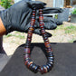 78 gram Small Beads Combination Necklace Indonesian blue Red Amber for Healing NE27