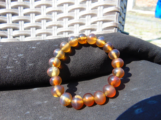 13 Gram Small Beads Bracelet Indonesian Amber for Healing AW10B7