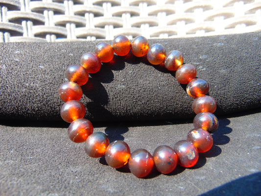 13 Gram Small Beads Bracelet Indonesian Amber for Healing AW10B6
