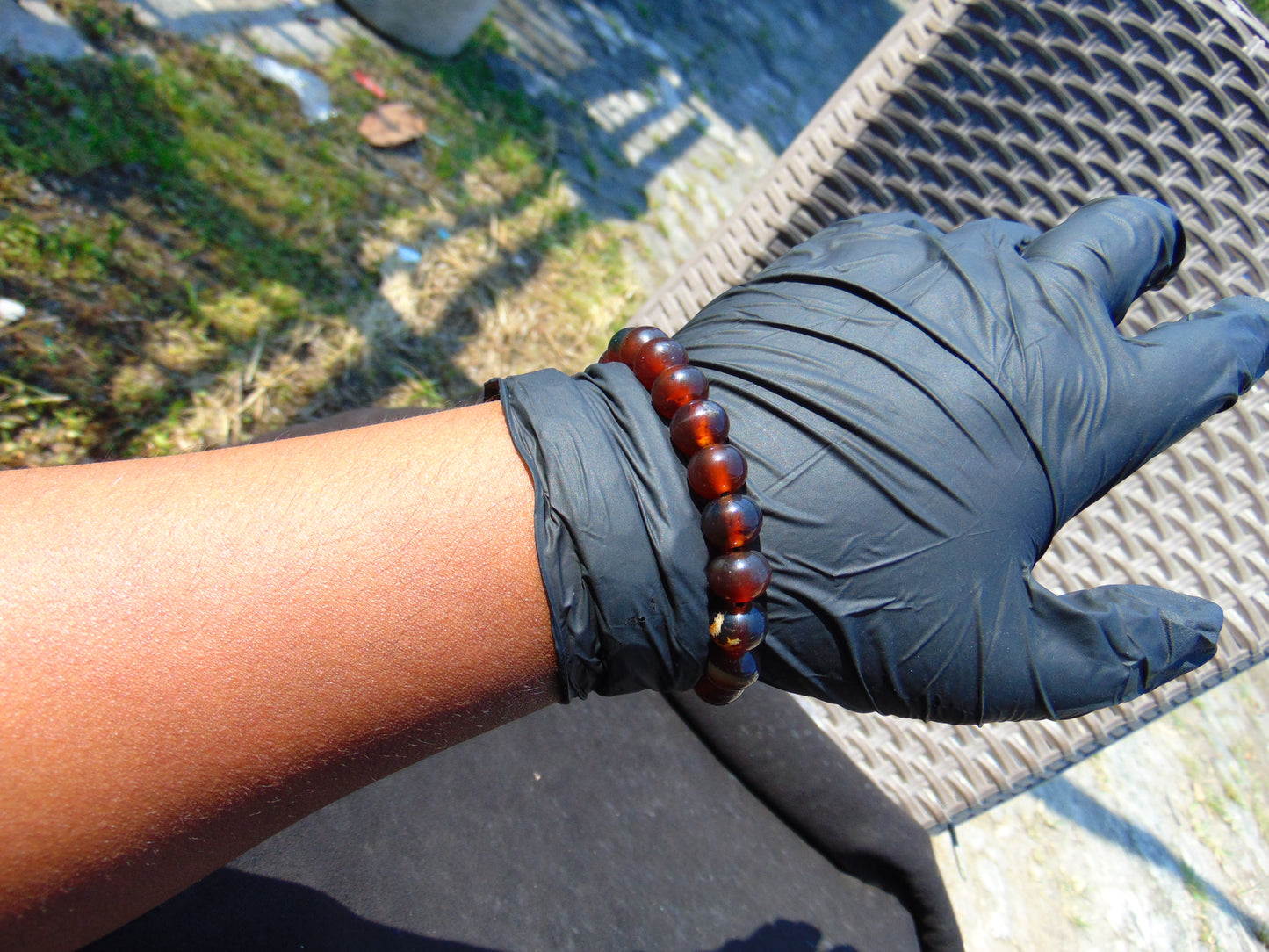 13 Gram Small Beads Bracelet Indonesian Amber for Healing AW10B6