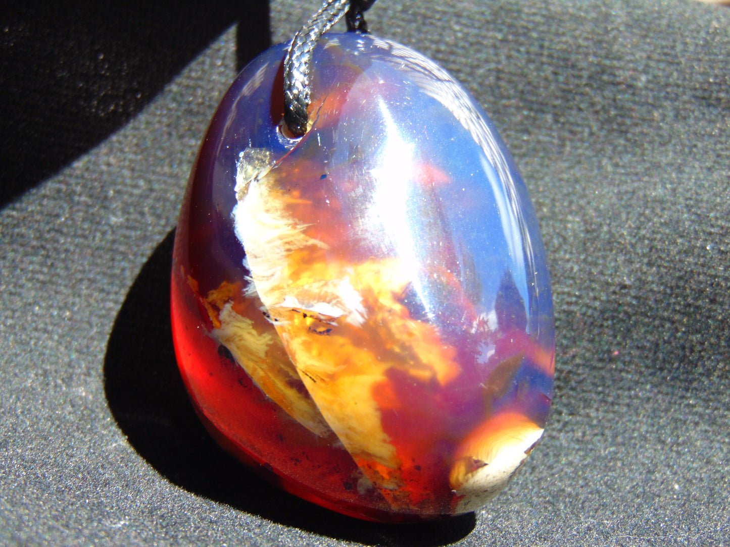 28 gram Pendant Indonesian Blue Amber for Healing 26A230