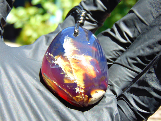 28 gram Pendant Indonesian Blue Amber for Healing 26A230