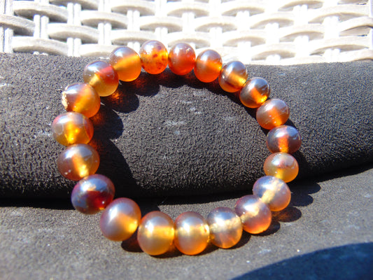 13 Gram Small Beads Bracelet Indonesian Amber for Healing A20G4