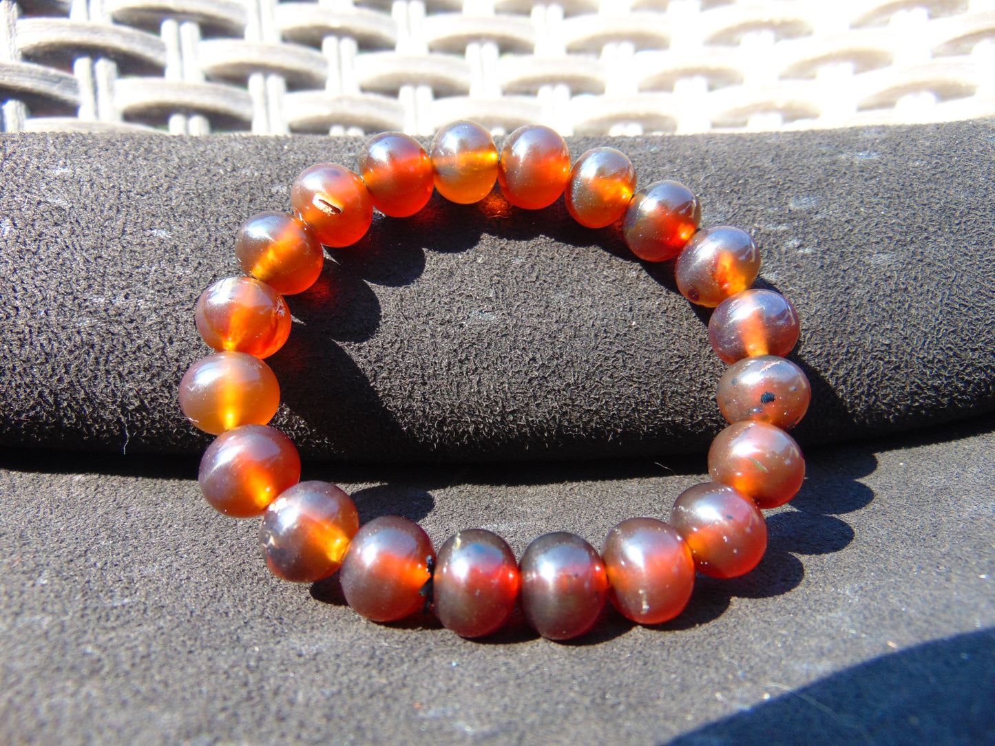 13 gram Small Beads Bracelet Indonesian Amber for Healing A20G6