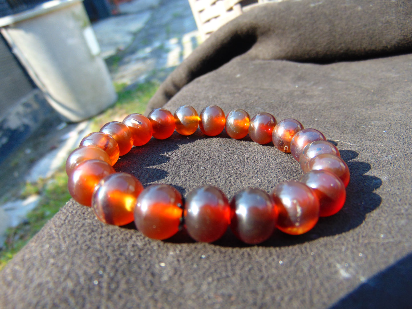 13 gram Small Beads Bracelet Indonesian Amber for Healing A20G6