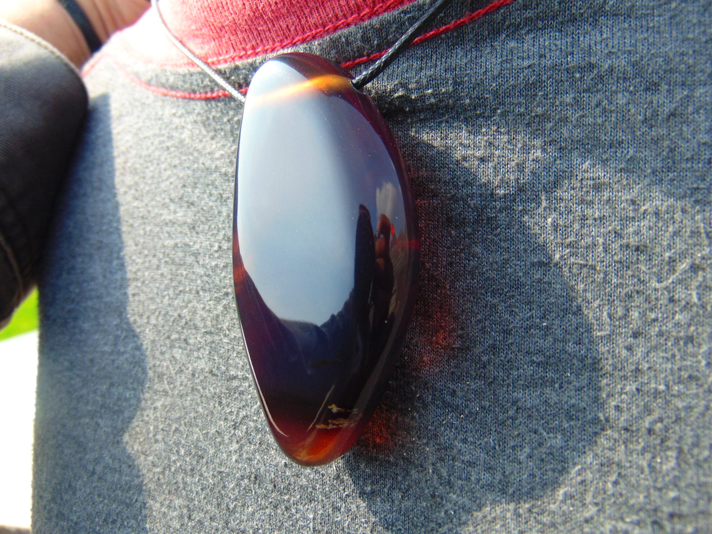 26 gr Big Pendant Indonesian Blue Amber for Healing Y13