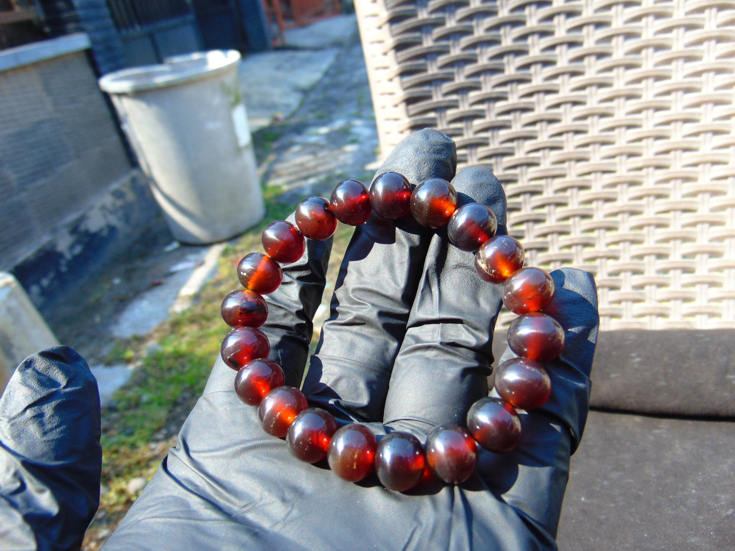 12 Gram Small Beads Bracelet Indonesian Amber for Healing A20G5