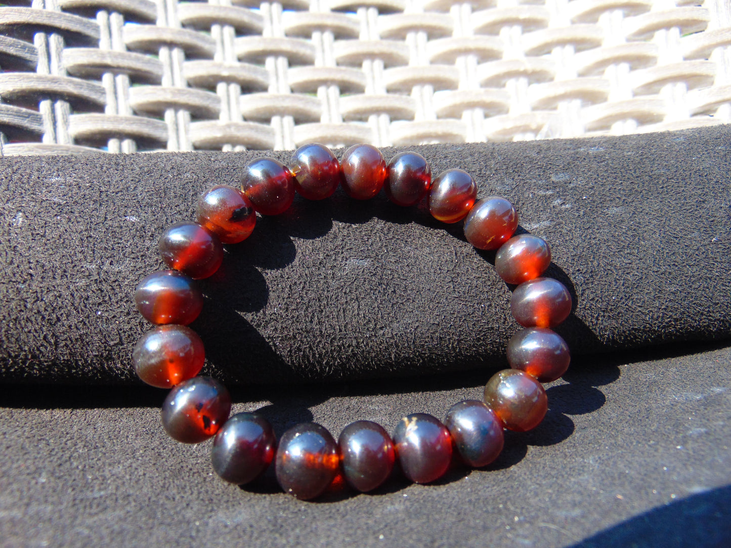 14 Gram Small Beads Bracelet Indonesian Amber for Healing A20G7