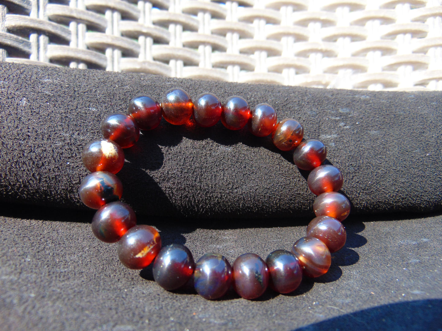 14 Gram Small Beads Bracelet Indonesian Amber for Healing A20G7