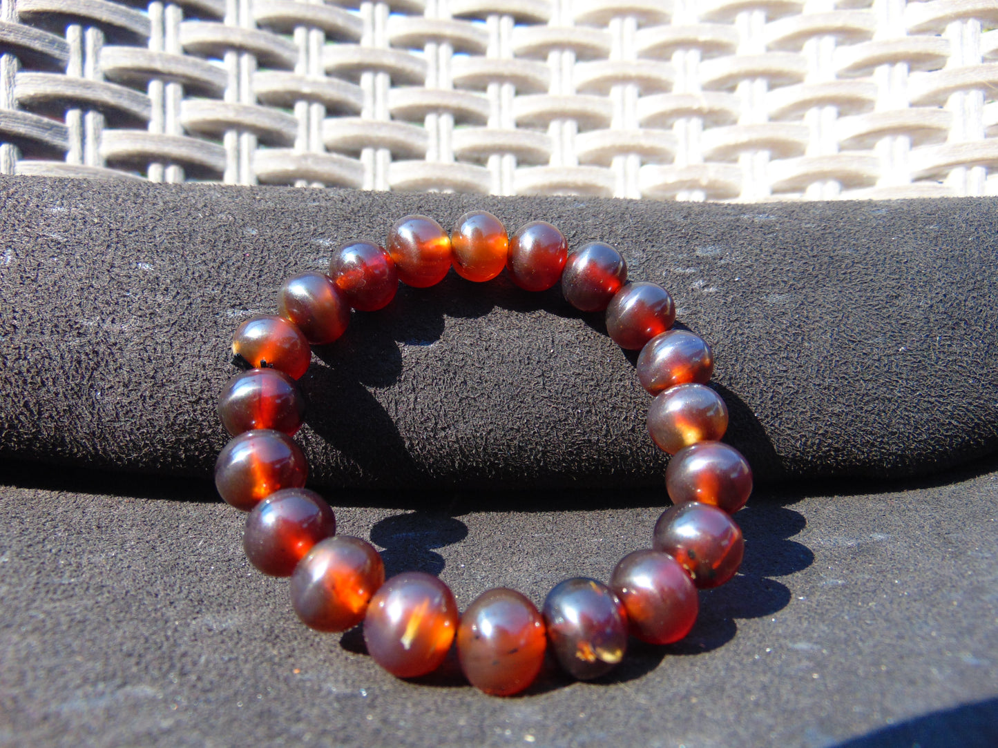 13 Gram Small Beads Bracelet Indonesian Amber for Healing A20G3