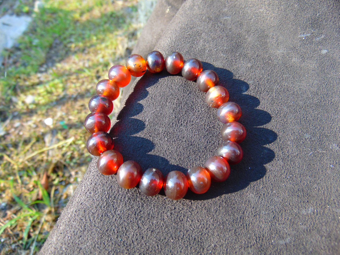 13 Gram Small Beads Bracelet Indonesian Amber for Healing A20G3