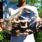 5696 gram Big Full Polished 24x16x9 cm Indonesia Black White Amber for Healing ML39