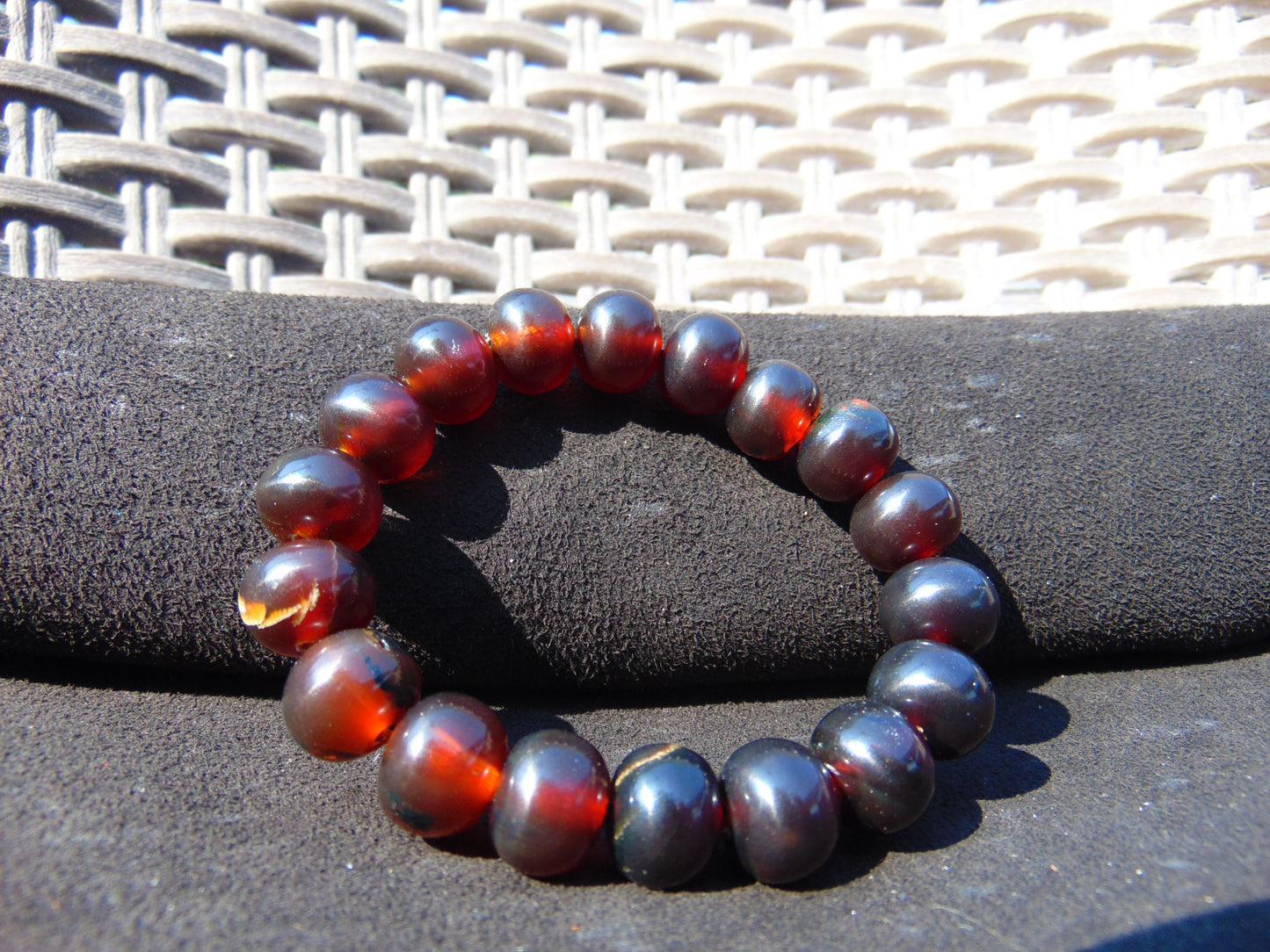 19 Gram Small Beads Bracelet Indonesian Amber for Healing AW10B20
