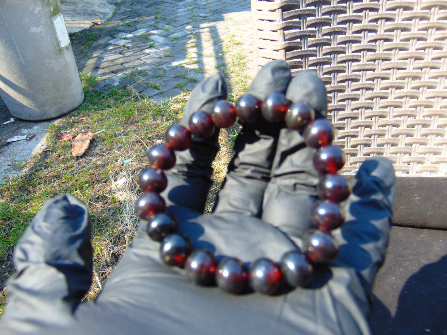 14 Gram Small Beads Bracelet Indonesian Amber for Healing AW10B3
