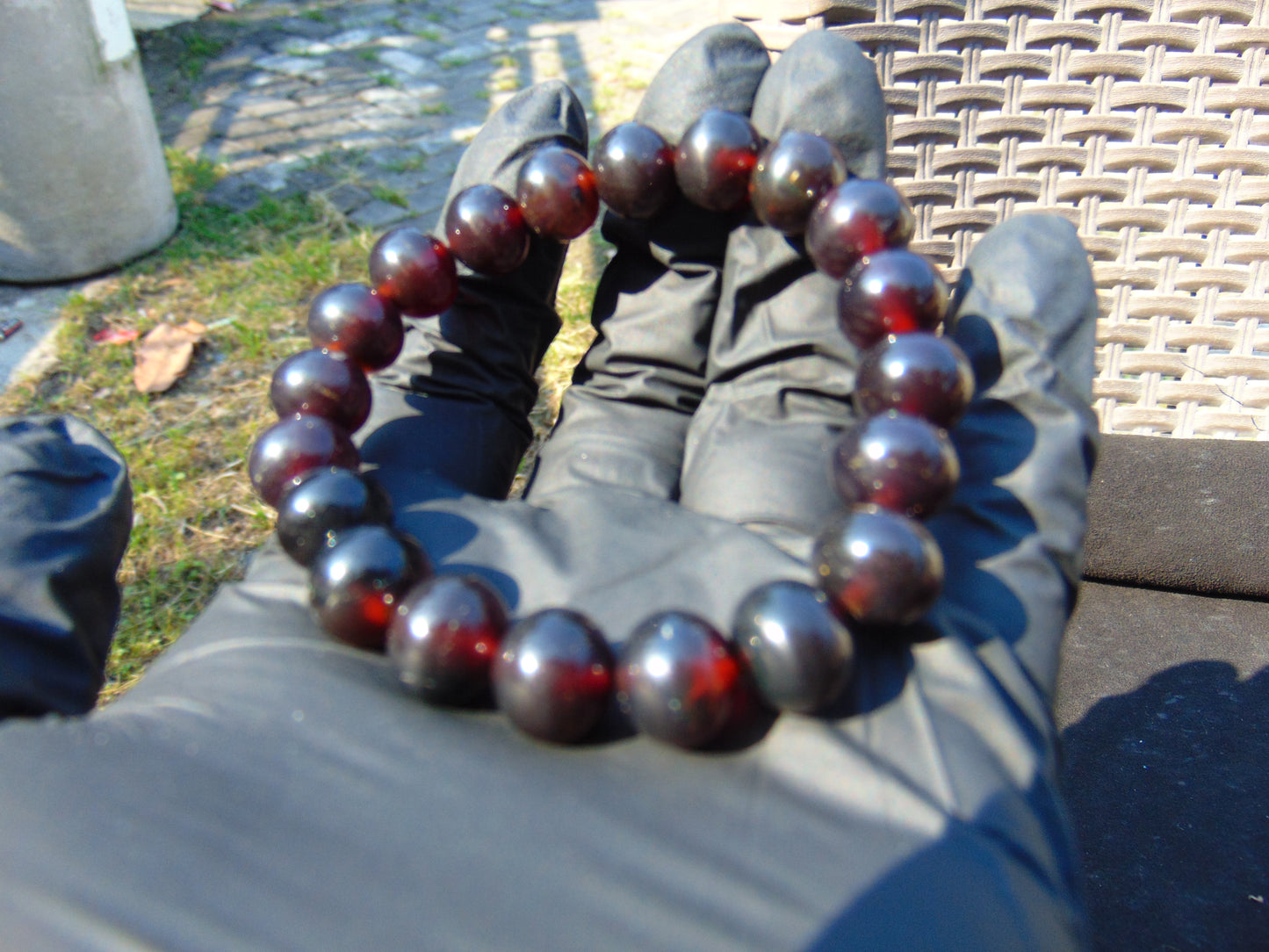 14 Gram Small Beads Bracelet Indonesian Amber for Healing AW10B3