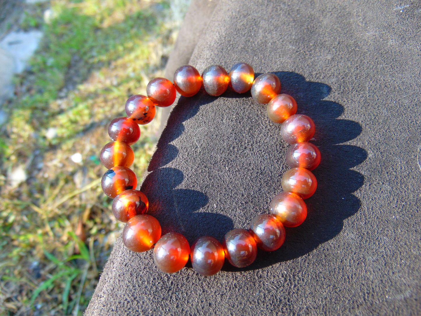 14 Gram Small Beads Bracelet Indonesian Amber for Healing AW10B9