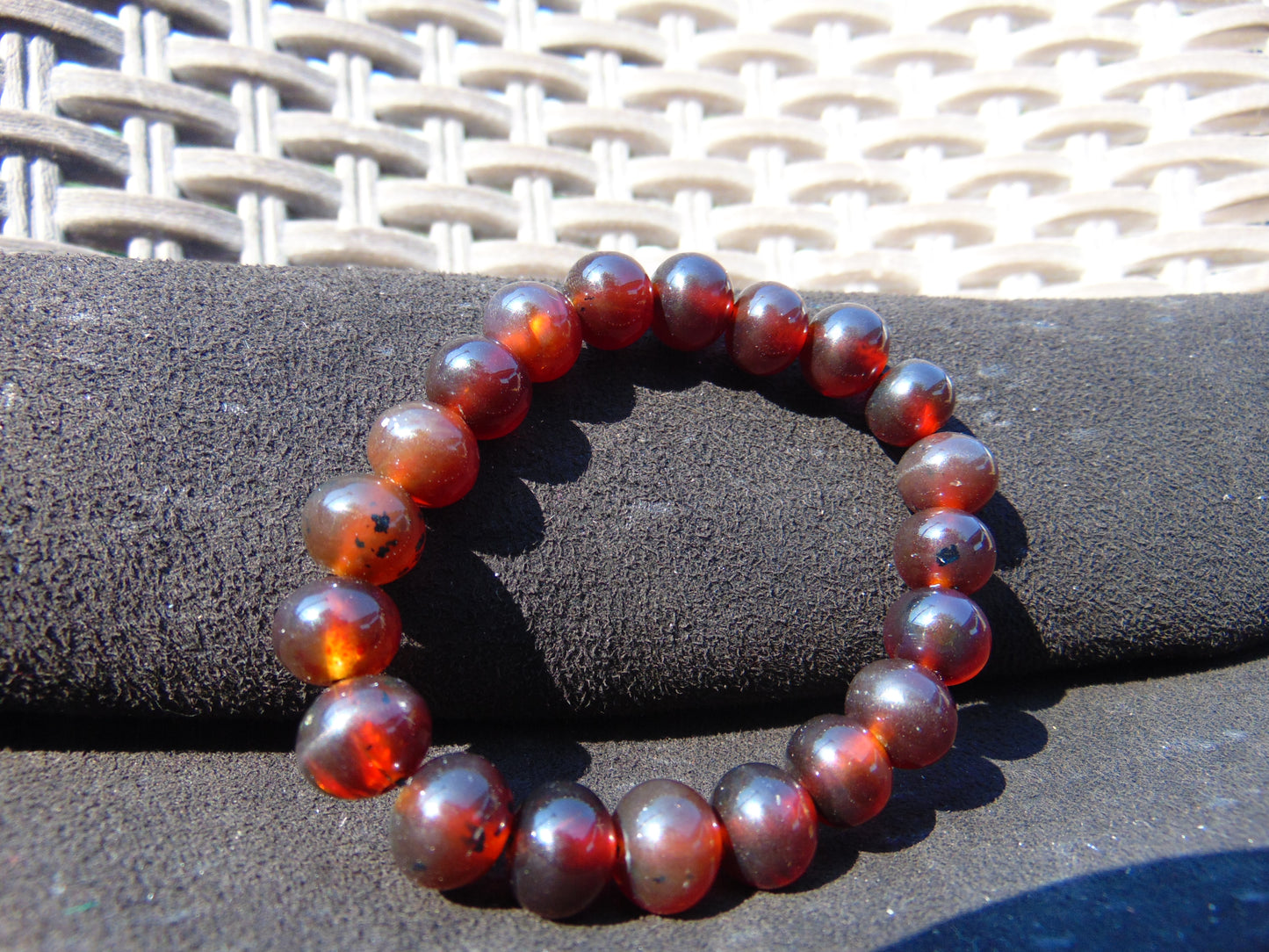 13 Gram Small Beads Bracelet Indonesian Amber for Healing AWB1011