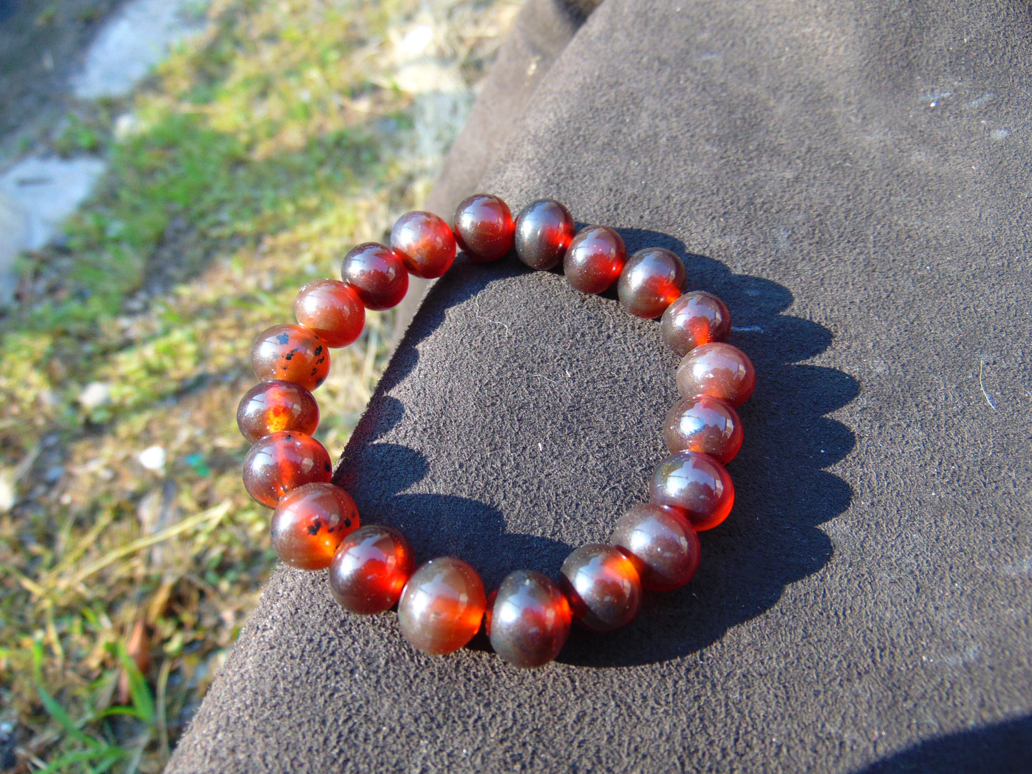 13 Gram Small Beads Bracelet Indonesian Amber for Healing AWB1011