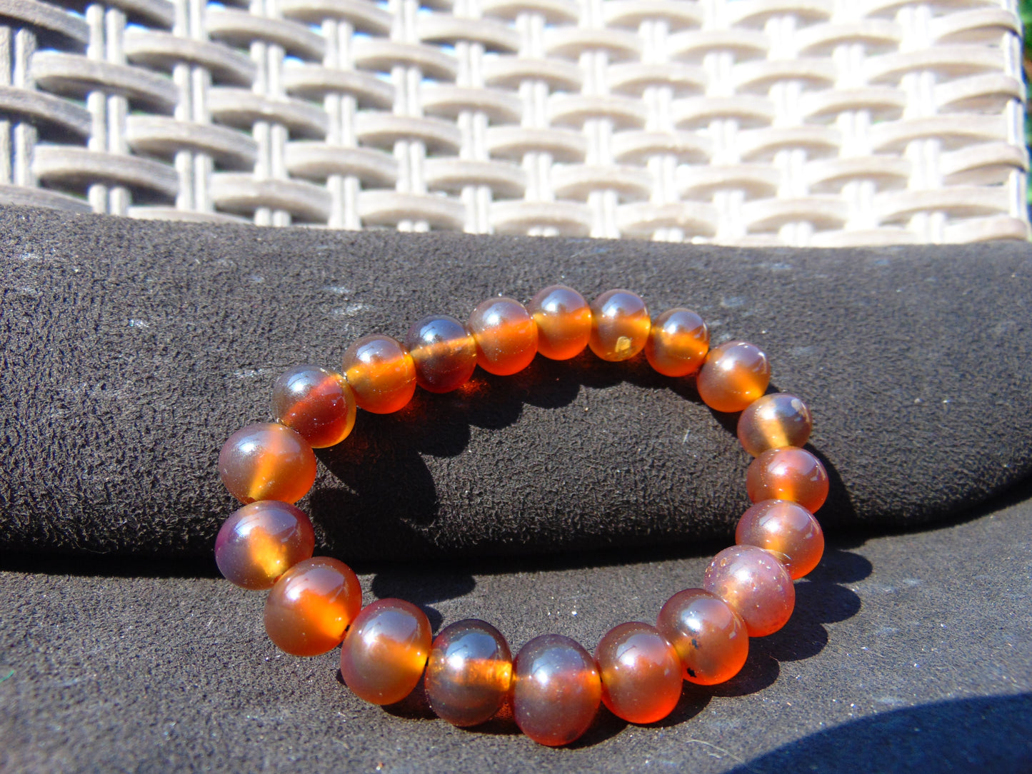 12 Gram Small 20 Beads Bracelet Indonesian Amber for Healing AW10B21