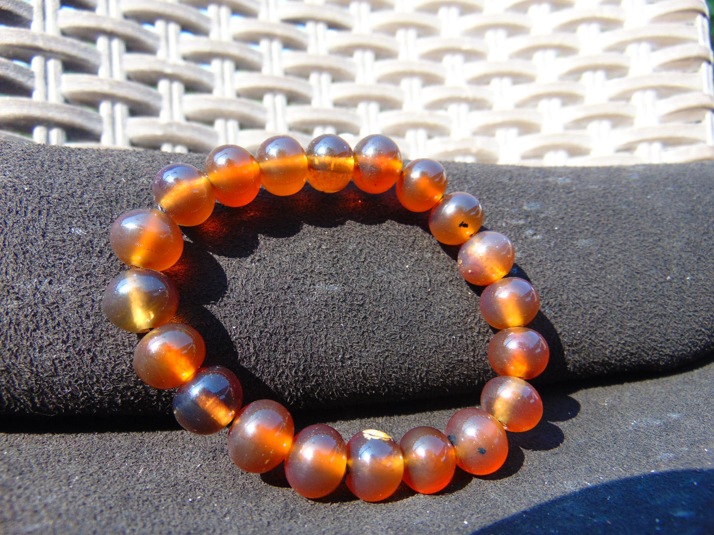 12 Gram Small 20 Beads Bracelet Indonesian Amber for Healing AW10B21
