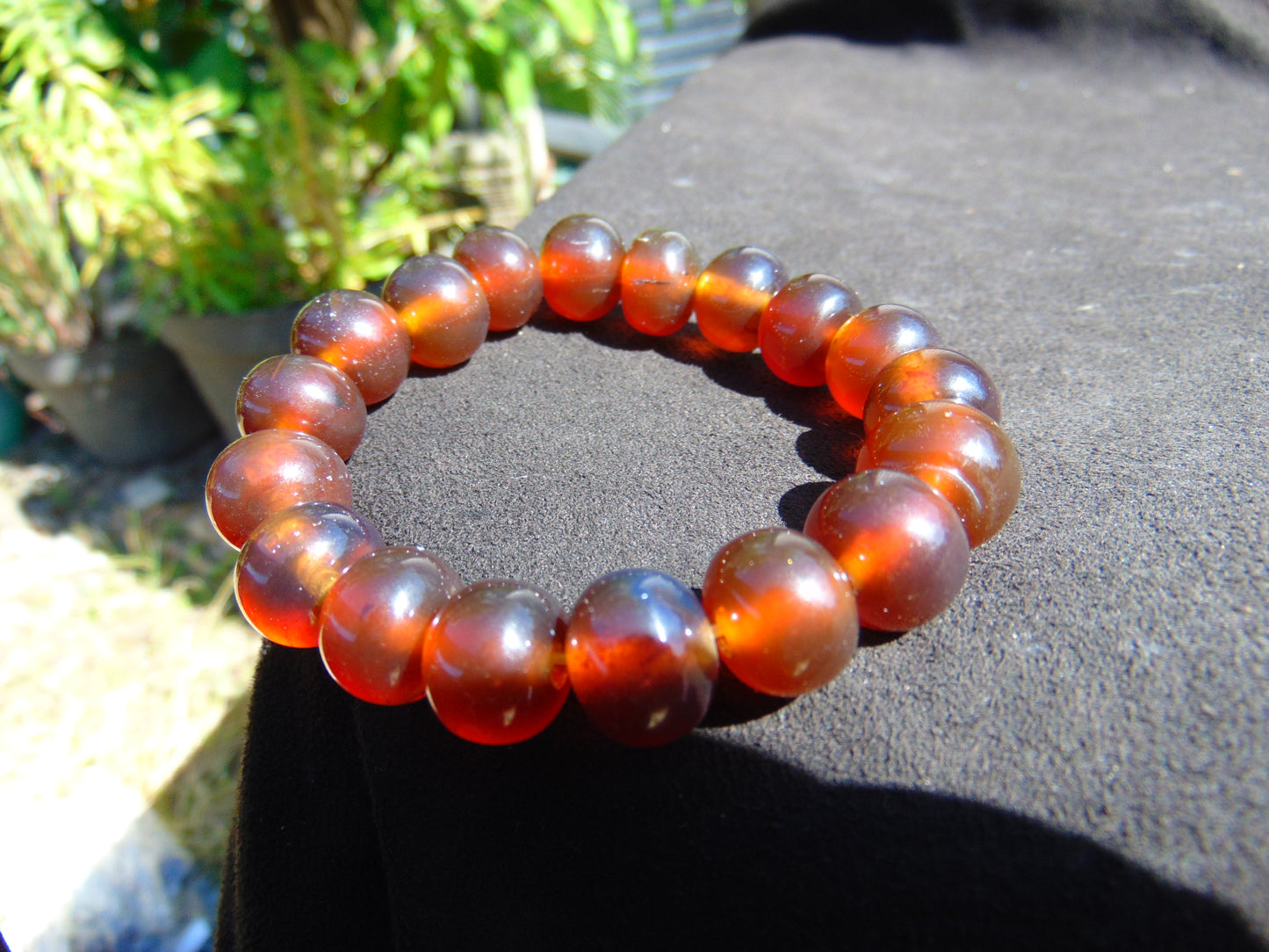 18 Gram 18 Small Beads Bracelet Indonesian Red Amber for Healing SB26