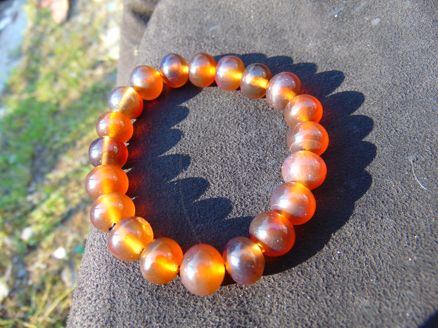 12 Gram Small 20 Beads Bracelet Indonesian Amber for Healing AW10B21