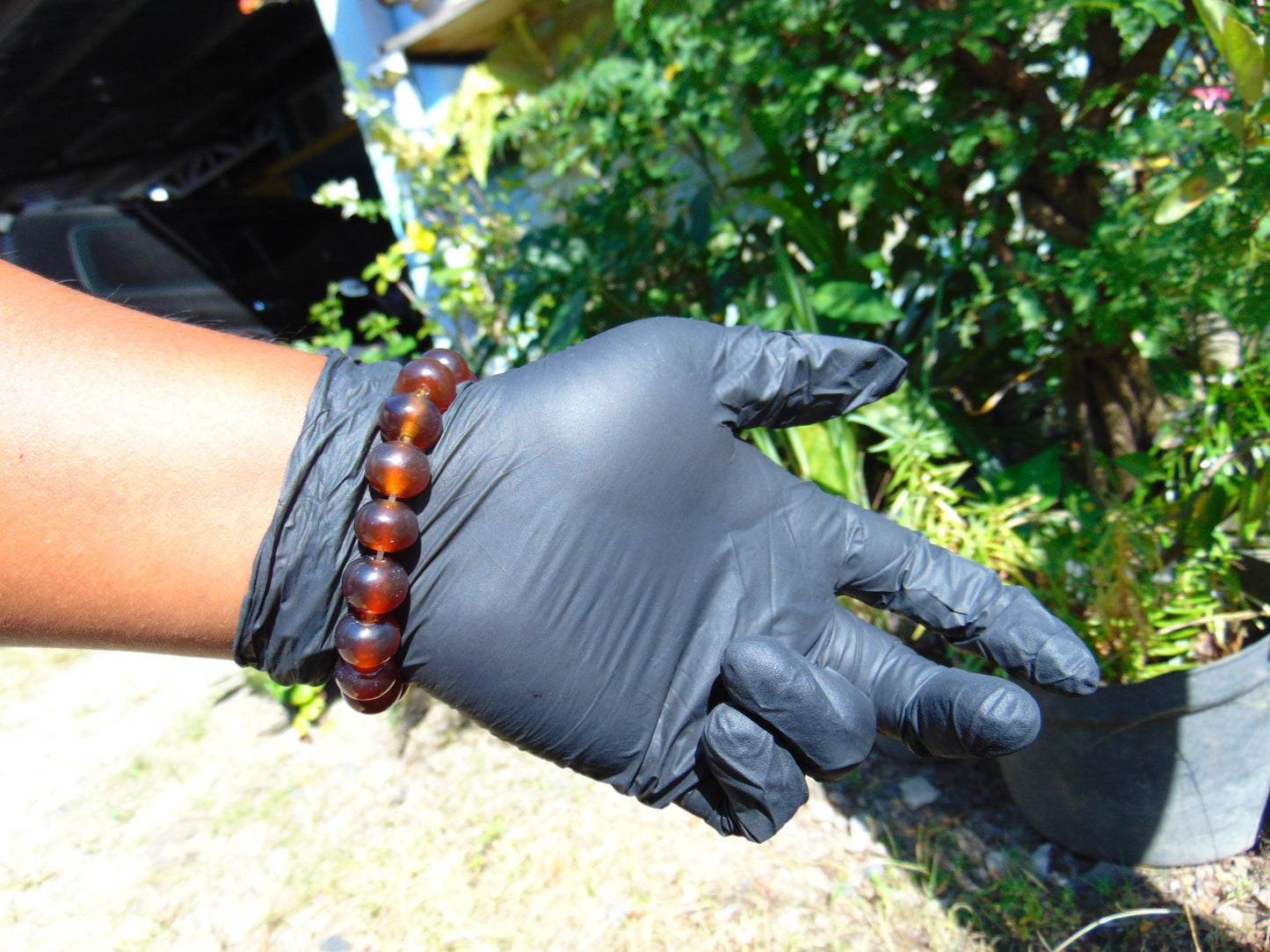 18 Gram 18 Small Beads Bracelet Indonesian Red Amber for Healing SB26