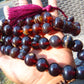 101 gr Tasbih Mesbah Rosary 33+2 Beads 18 mm Indonesian Cherry Red Amber for Healing 26FT6
