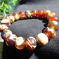 18 Gram 18 small Beads Bracelet Indonesian Red White Amber for Healing SB20