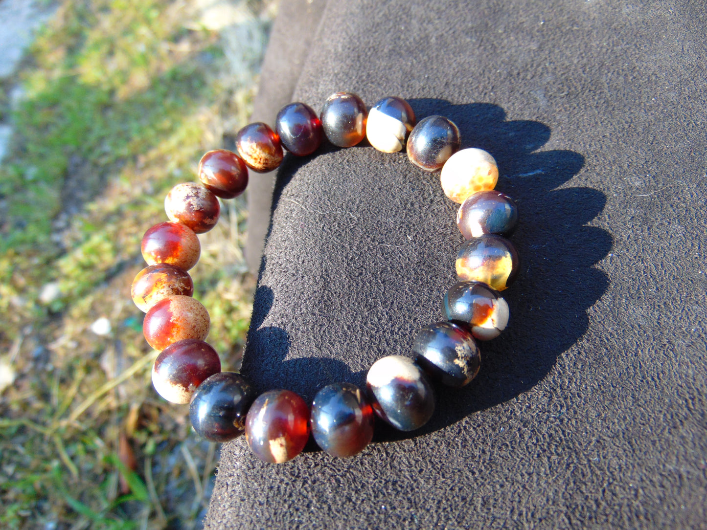 14 Gram Small Beads Bracelet Indonesian Amber for Healing A20G1