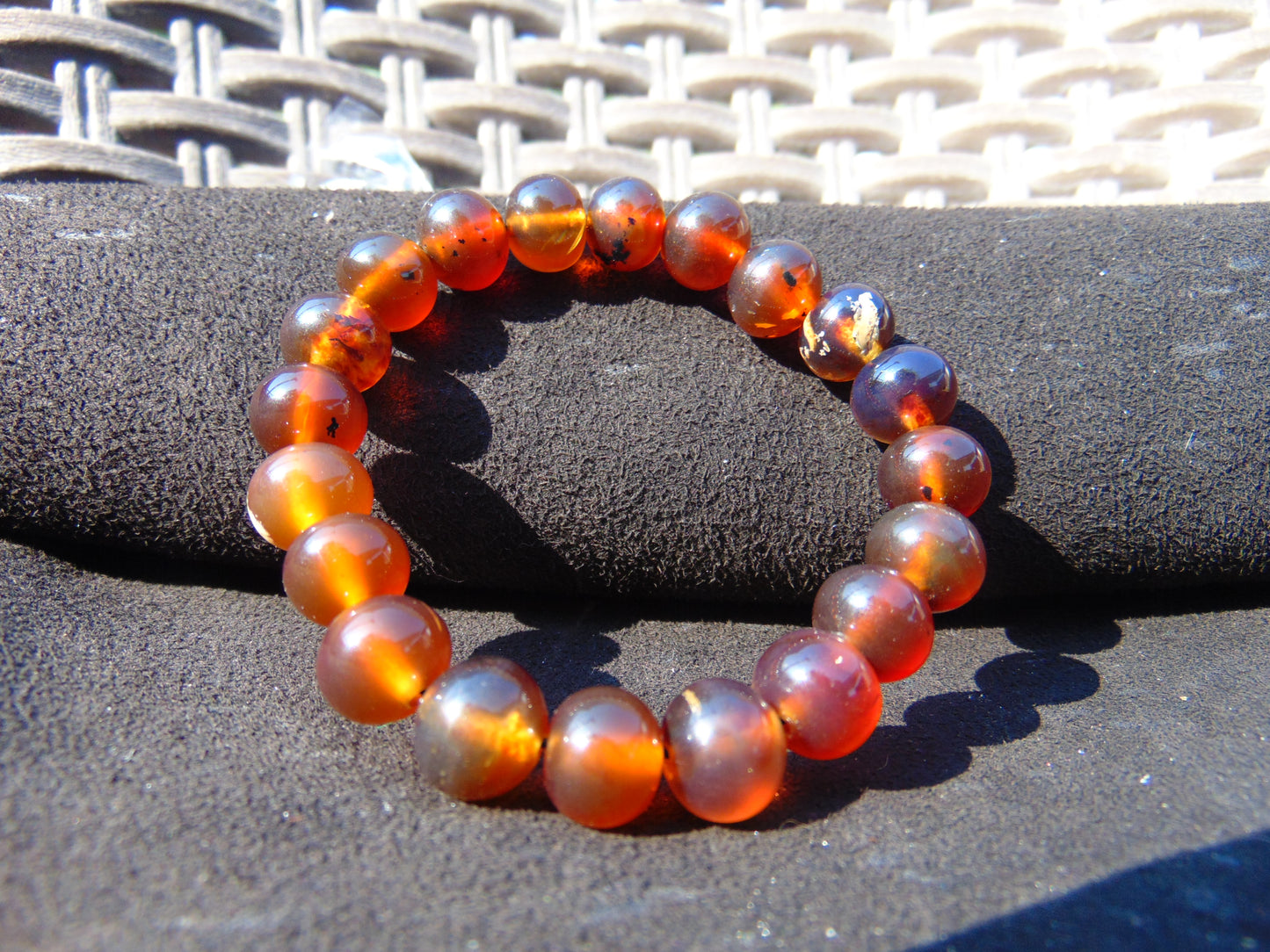 12 Gram Small Beads Bracelet Indonesian Amber for Healing AW10B14