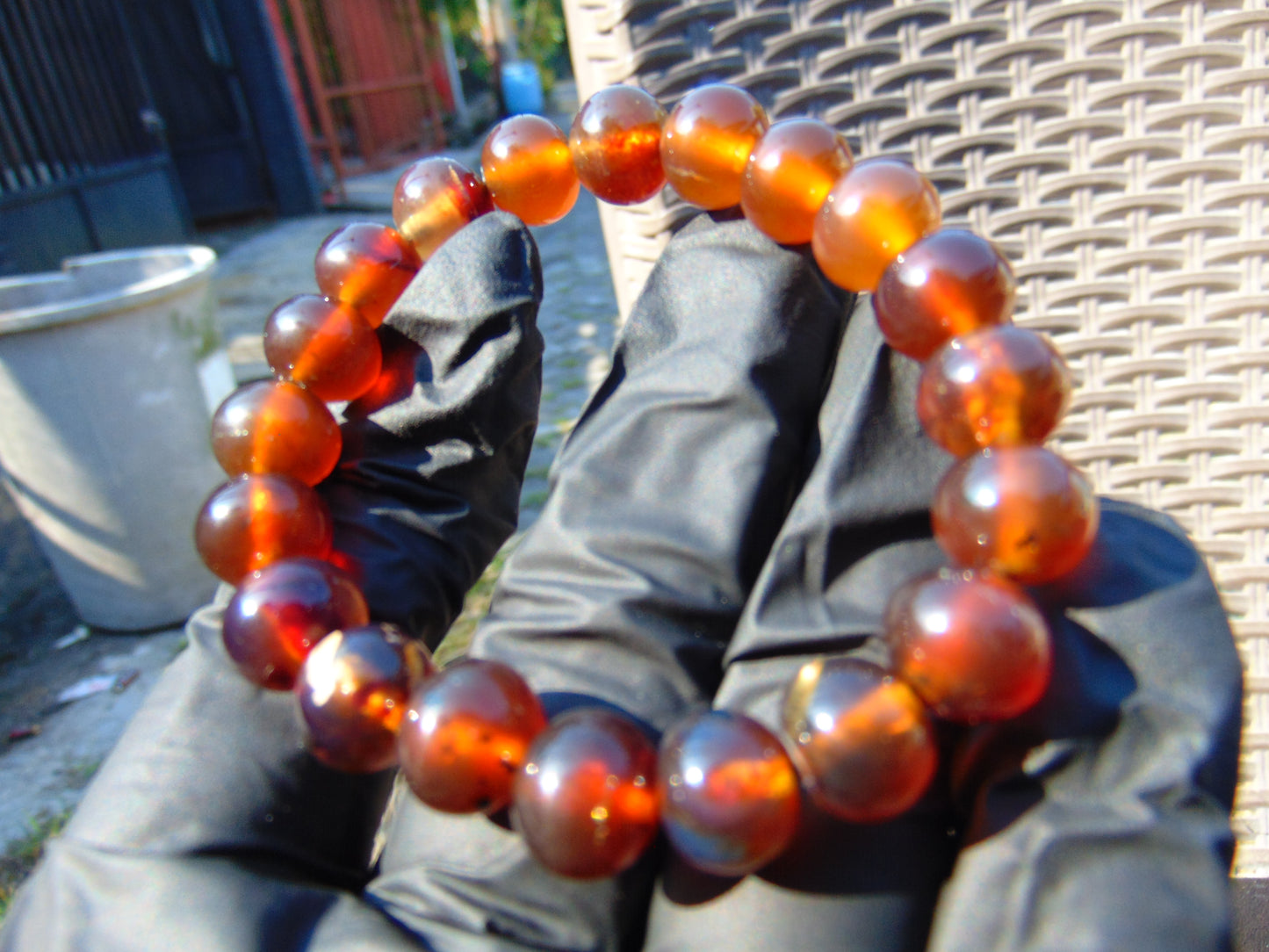 12 Gram Small Beads Bracelet Indonesian Amber for Healing AW10B14