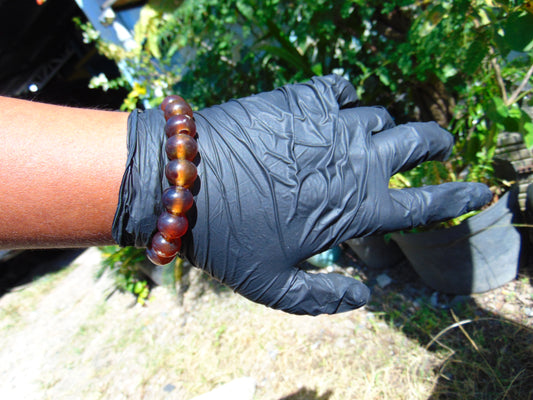 18 Gram 18 Small Beads Bracelet Indonesian Red Amber for Healing SB16