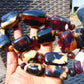 186 gram Small Beads Combination Necklace Indonesian white Blue Amber for Healing A13K186