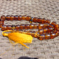 84 gr Komboloi Tasbih Rosary 33+2 Beads 14x14 mm Indonesian Yellow Blue Amber for Healing 26TTS9