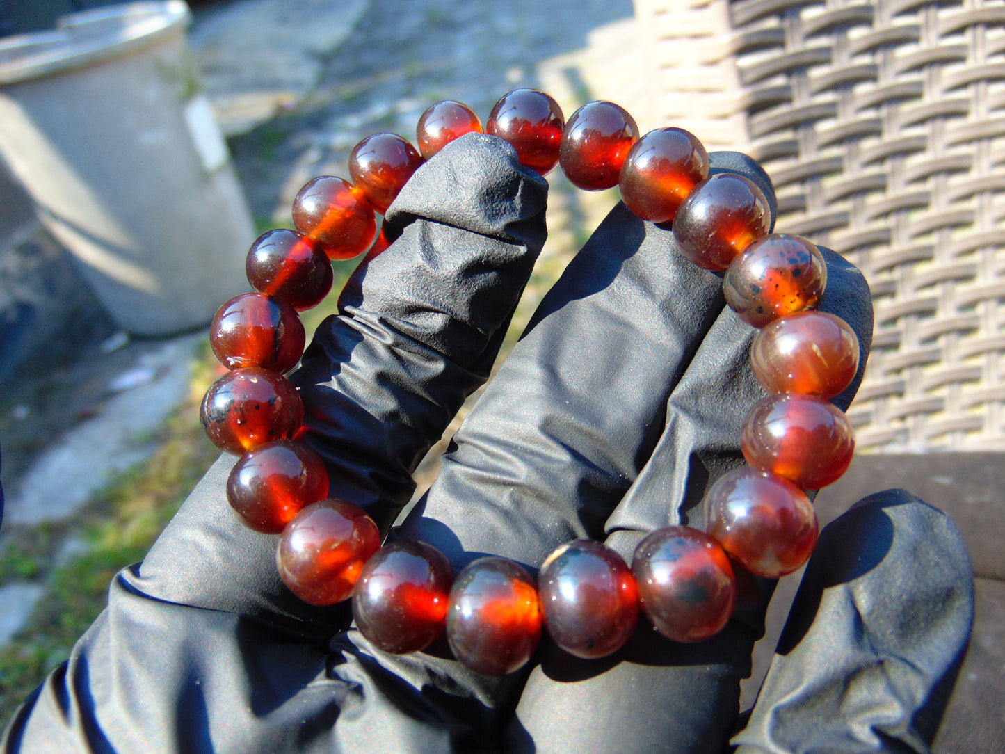 12 Gram Small Beads Bracelet Indonesian Amber for Healing AW10B10