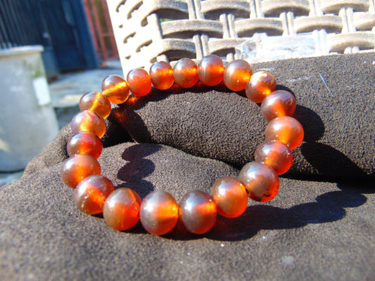 14 Gram Small Beads Bracelet Indonesian Amber for Healing AW10B19