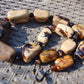 185 gram Small Beads Combination Necklace Indonesian white Blue Amber for Healing A13K187