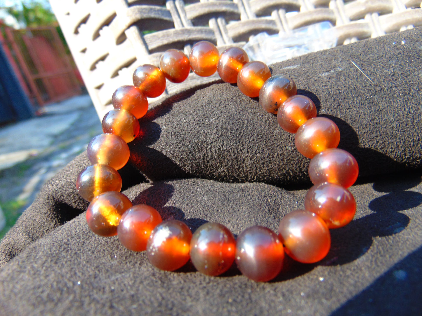 14 Gram Small Beads Bracelet Indonesian Amber for Healing AW10B19