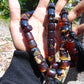 99 gr Komboloi Tasbih Rosary 33+2 Beads 15x15 mm Indonesian Yellow Blue Amber for Healing 26TTS1