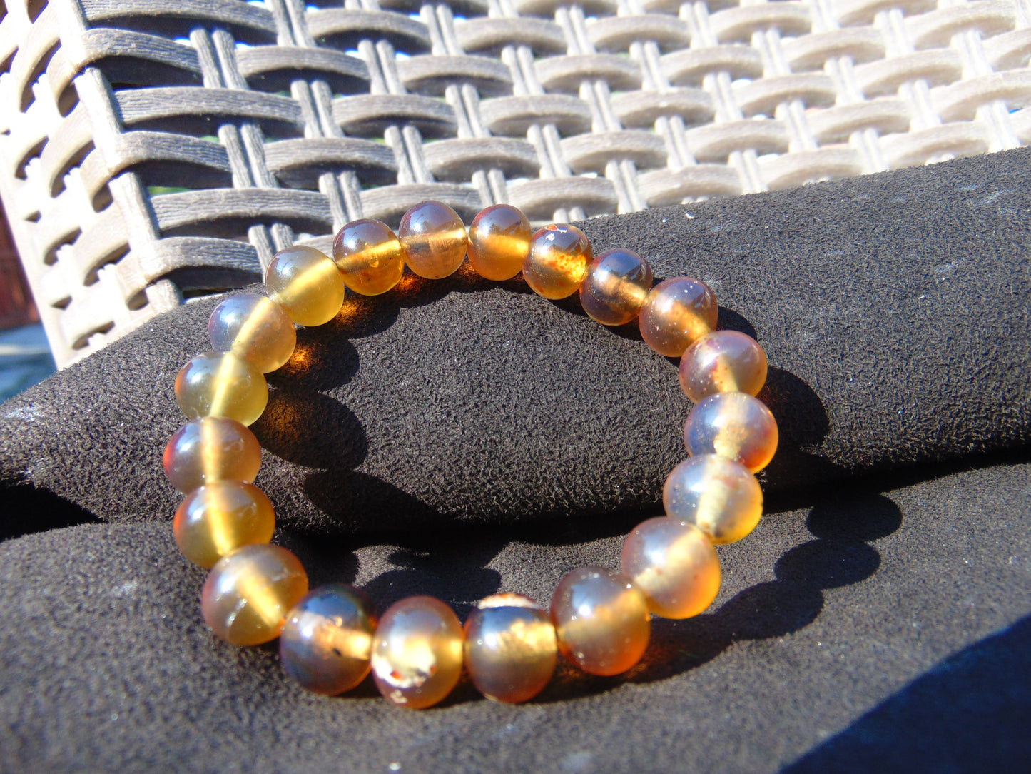 13 Gram Small Beads Bracelet Indonesian Amber for Healing AW10B2